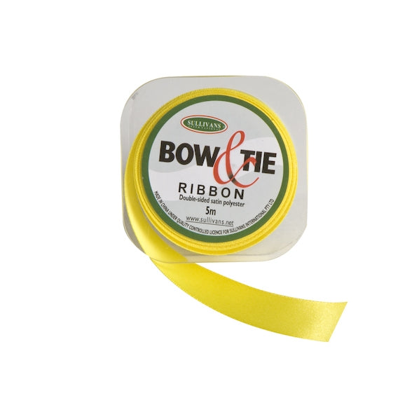 Satin Ribbon, White- 18mm x 5m