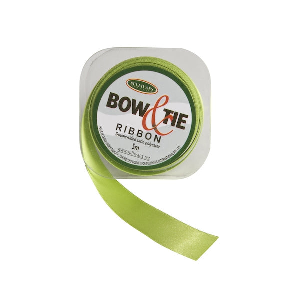 Satin Ribbon, White- 18mm x 5m