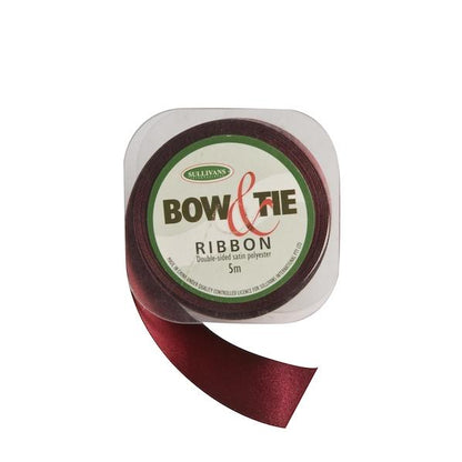 Satin Ribbon, White- 24mm x 5m