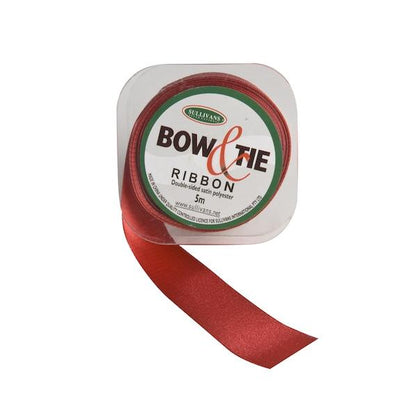 Satin Ribbon, White- 24mm x 5m