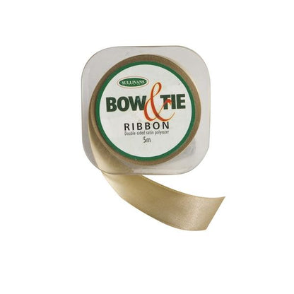 Satin Ribbon, White- 24mm x 5m