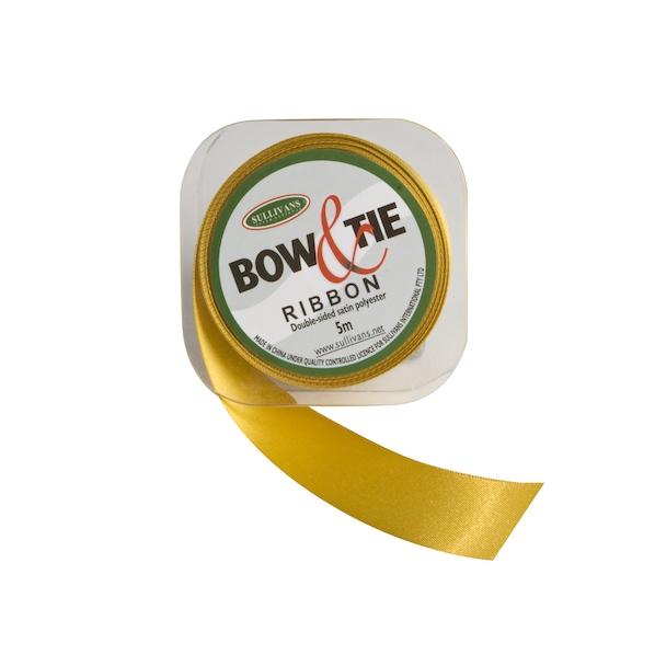 Satin Ribbon, White- 24mm x 5m