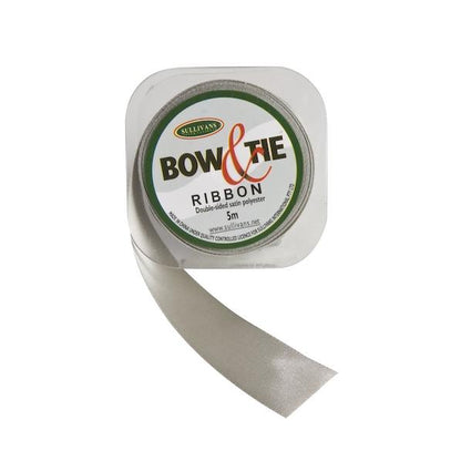 Satin Ribbon, White- 24mm x 5m