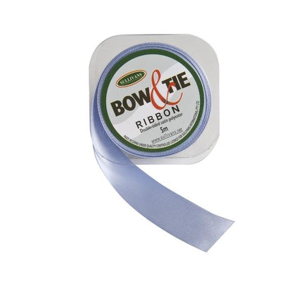 Satin Ribbon, White- 24mm x 5m
