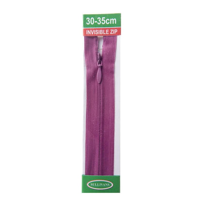 Sullivans Invisible Zip, Fuchsia