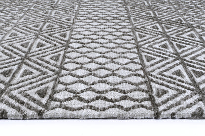 Amritsar Ramdass Grey Cotton Blend Rug