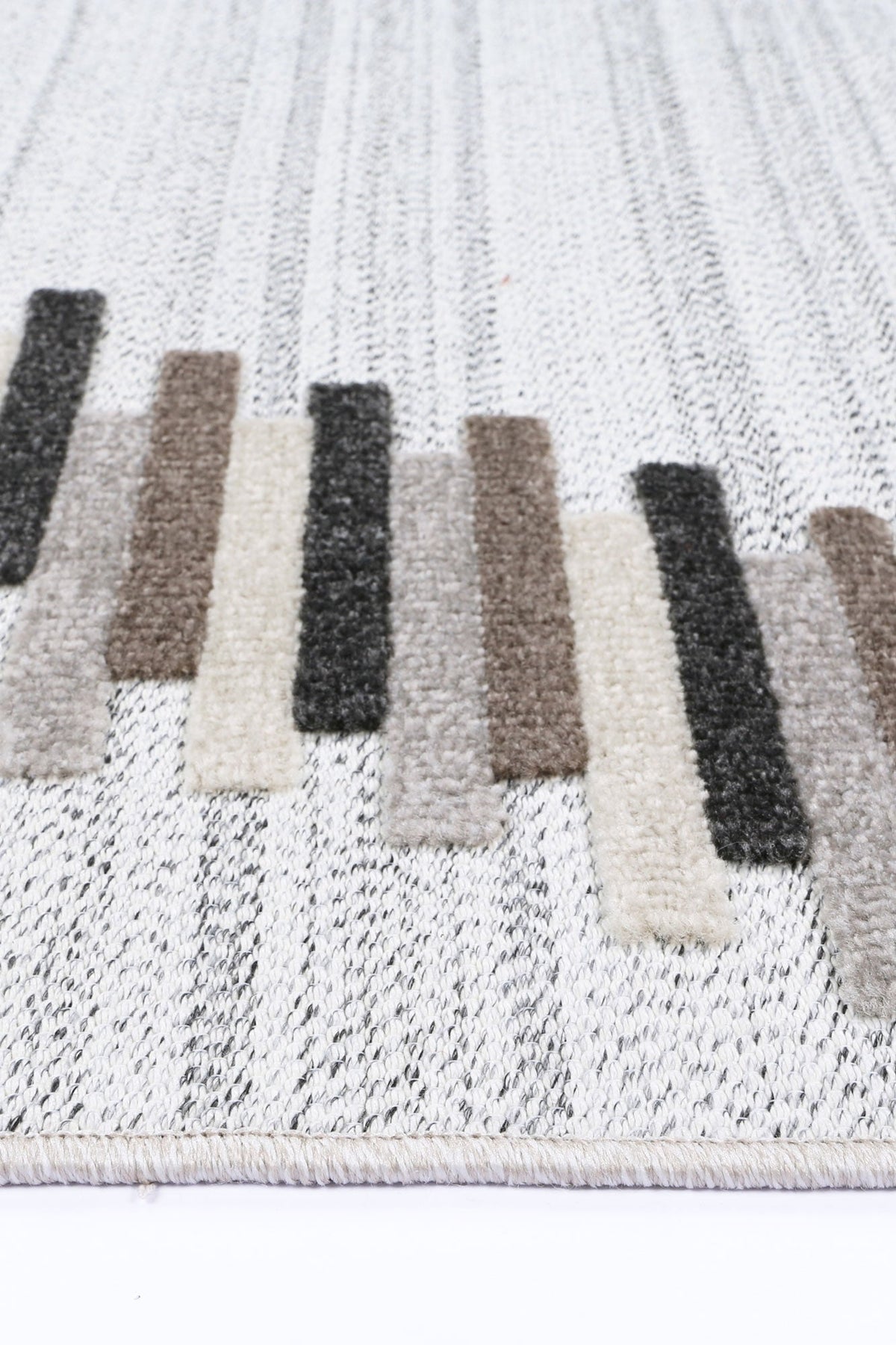 Mars Attica Diamond Stone and Grey Rug