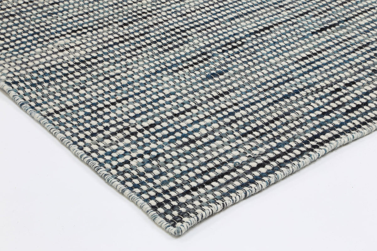 Skandi Ingrid Teal Wool Rug