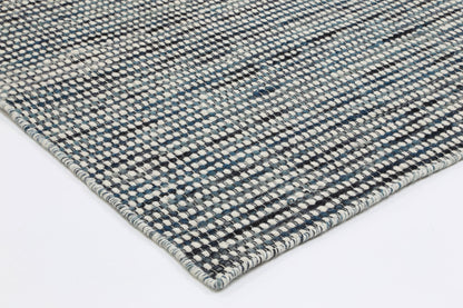 Skandi Ingrid Teal Wool Rug