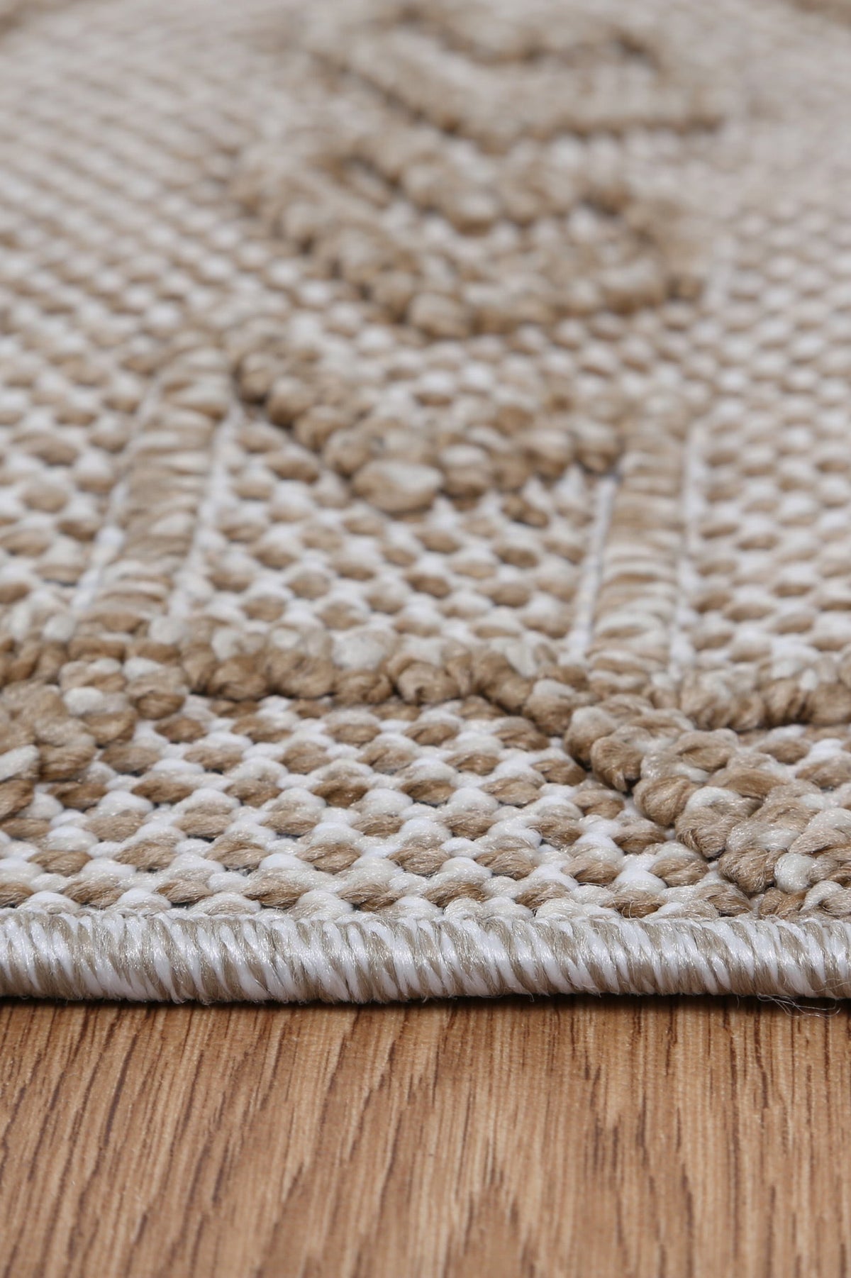 Liro Kilifa Beige Tribal Flatweave Rug