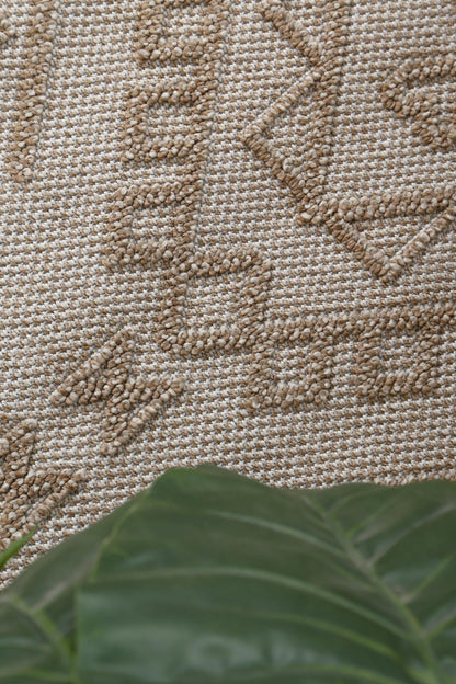 Liro Kilifa Beige Tribal Flatweave Rug