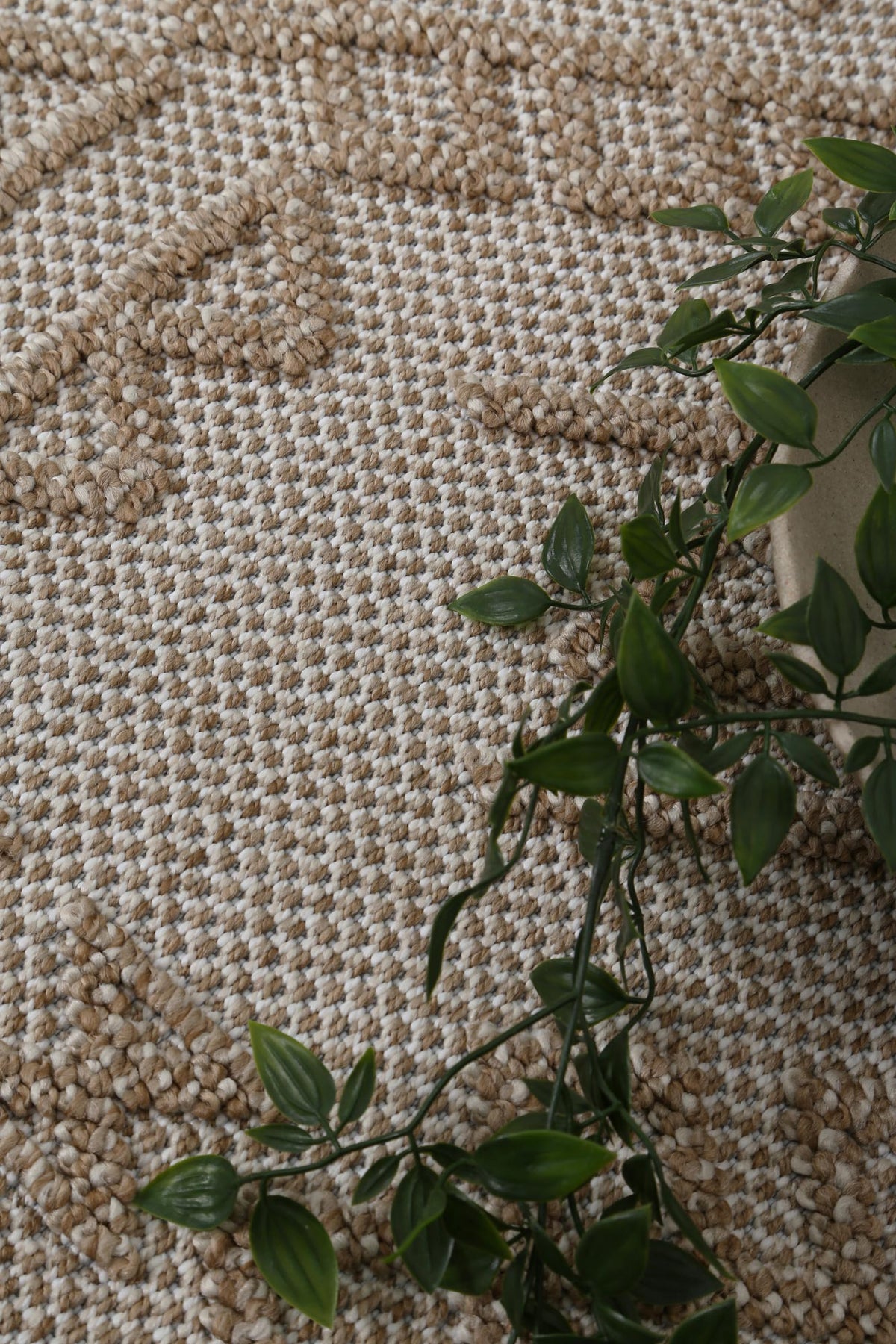 Liro Kilifa Beige Tribal Flatweave Rug
