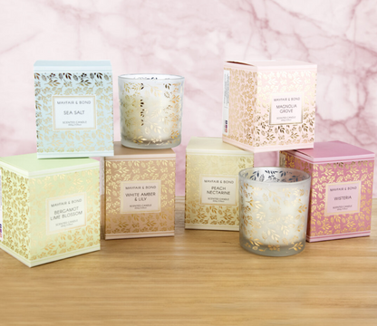 Mayfair & Bond Scented Candle, White Amber & Lily- 200g