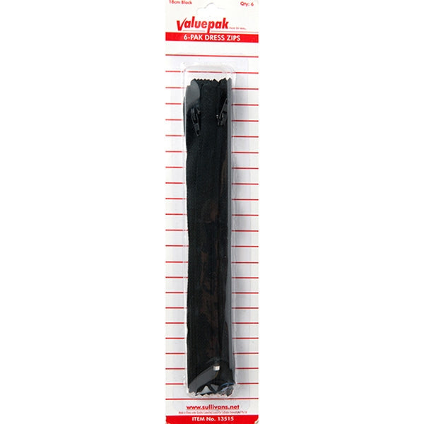 Valuepak 18cm Zips, 6pk