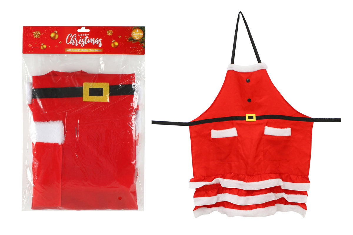 Christmas Mrs. Claus Apron, 70x84cm